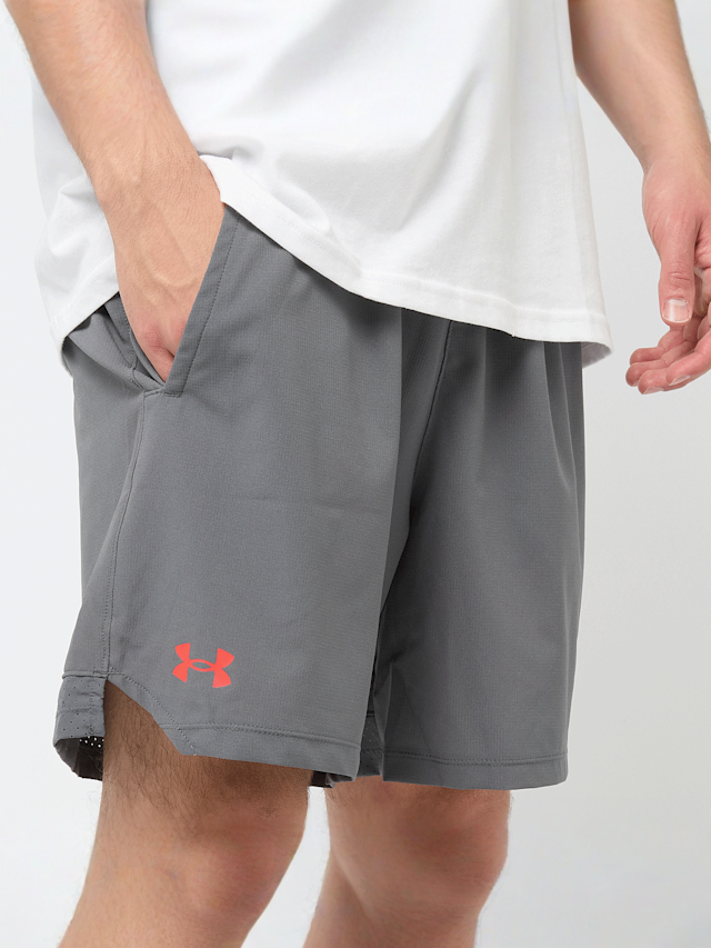 Under Armour, 6" Vanish Woven Shorts, grey, Image 3 of 5